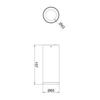 LED stropné svietidlo Lucea 10 W biele