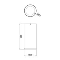 LED stropné svietidlo Lucea 20 W biele