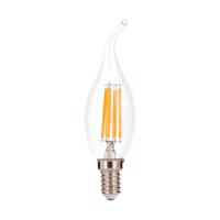 LED sviečka E14 4,5 W filament náraz vetra stmieva