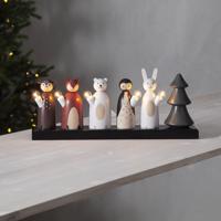 LED svietnik Forest Friends, 5-plameňový