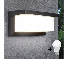 LED Vonkajšie nástenné svietidlo NEELY 1xE27/15W/230V 3000K IP54 antracit