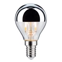 LED žiarovka E14 827 kvapka strieborná 2,6W