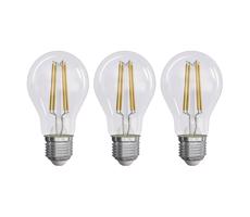 LED žiarovka Filament A60 / E27 / 5 W 75 W / 1 060 lm / neutrálna biela, 3 ks 1525283413