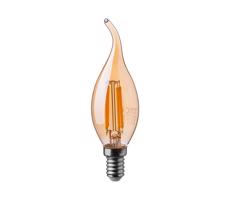 LED Žiarovka FILAMENT AMBER E14/4W/230V 2200K