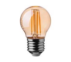 LED Žiarovka FILAMENT AMBER G45 E27/4W/230V 2200K