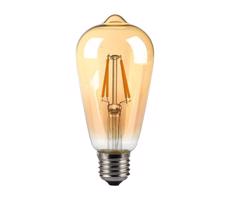 LED Žiarovka FILAMENT AMBER ST64 E27/8W/230V 2200K