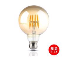 LED Žiarovka FILAMENT G95 E27/8W/230V 2200K