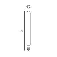 LED žiarovka Tube 210, matná E14 4,5 W 2 700 K stmievateľná