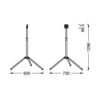 Ledvance LED pracovné svetlo Value Tripod s jedným plameňom 10W