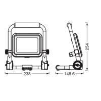 Ledvance LED-Worklight Value R-Stand reflektor 20W