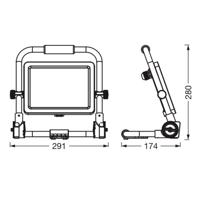 Ledvance LED-Worklight Value R-Stand reflektor 50W