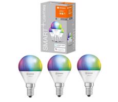 Ledvance SADA 3x LED RGBW Stmievateľná žiarovka SMART+ E14/5W/230V 2700K-6500K - Ledvance