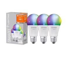 Ledvance SADA 3x LED RGBW Stmievateľná žiarovka SMART+ E27/9,5W/230V 2700K-6500K - Ledvance