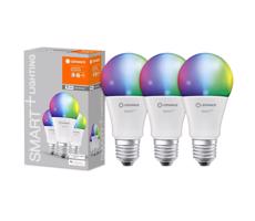 Ledvance SADA 3x LED RGBW Stmievateľná žiarovka SMART+ E27/9W/230V 2700K-6500K - Ledvance