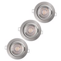 LEDVANCE Simple Dim LED reflektor v sade 3 ks, nikel