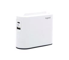 LEGRAND Legrand 049401 - Rozbočovacia zásuvka 2Z Typ C + USB-A + USB-C biela