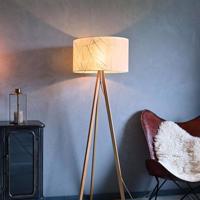 LeuchtNatur Ligno stojaca lampa, dub/listy