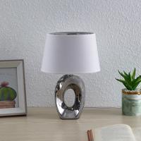 Lindby Alenja stolná lampa z keramiky a látky