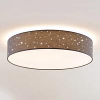 Lindby Ellamina stropné LED, 60 cm, tmavosivá