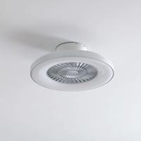 Lindby Smart LED stropný ventilátor Paavo, biely, tichý, Tuya