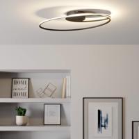 Lindby Xenias LED stropná lampa, čierna, 60 x 35