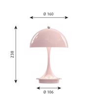 Louis Poulsen Panthella Portable V2 LED rosé