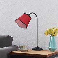 Lucande Binta stolová lampa vintage hrdzavočervená