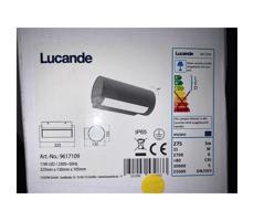 Lucande Lucande - LED Vonkajšie nástenné svietidlo BOHDAN LED/11W/230V IP65