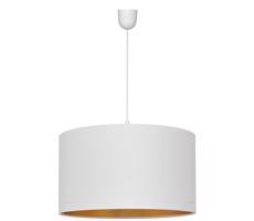 Luster na lanku ALBA 1xE27/60W/230V pr. 45 cm biela/zlatá