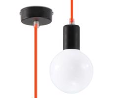 Luster na Lanku EDISON 1xE27/60W/230V oranžová