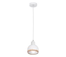 Luster na lanku OVAL 1xE27/60W/230V biela