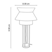 MARKET SET Singapour DBL lampa masala/ružová