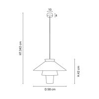 MARKET SET Závesné svetlo Ruche, Ø 58 cm, biele