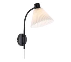 Markslöjd Markslöjd 108752 - Nástenná lampa MIRA 1xE14/40W/230V čierna/biela