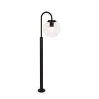 Moderná lampa s lampášom čierna s čírym sklom 104 cm IP44 - Sfera