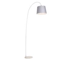 Moderná oblúková lampa so sivým tienidlom - Bend