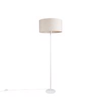 Moderná stojaca lampa biela s odtieňom papriky 50 cm - Simplo