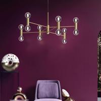 Modo Luce Chandelier závesná lampa 13p 107cm zlatá