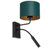 Nástenná lampa ARDEN 1xE27/60W+1xG9/8W/230V zelená/zlatá