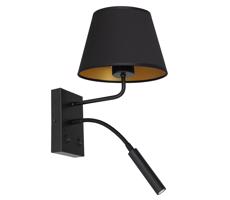 Nástenná lampa ARDEN 1xE27/60W/230V + 1xG9/8W čierna/zlatá