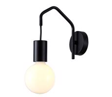 Nástenná lampa BASSO 1xE27/40W/230V čierna