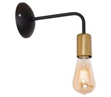 Nástenná lampa BRENDA 1xE27/60W/230V čierna/zlatá