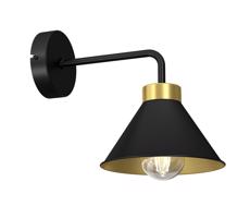 Nástenná lampa DEMET 1xE27/60W/230V čierna/zlatá