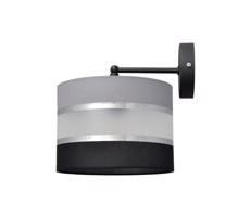 Nástenná lampa HELEN 1xE27/15W/230V čierna/šedá/strieborná