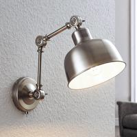 Nástenná lampa Rosita, nikel, nastaviteľná