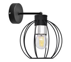 Nástenná lampa STARLIGHT 1xE27/15W/230V čierna/strieborná