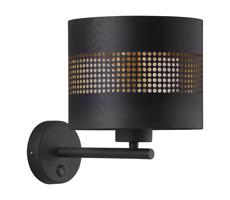 Nástenná lampa TAGO 1xE27/15W/230V čierna/zlatá