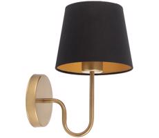 Nástenná lampa VOLUTTO 1xE27/60W/230V čierna/medená