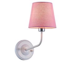 Nástenná lampa YORK 1xE14/60W/230V ružová/biela