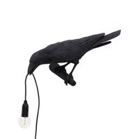 Nástenné LED svetlo Bird Lamp pohľad vľavo čierna